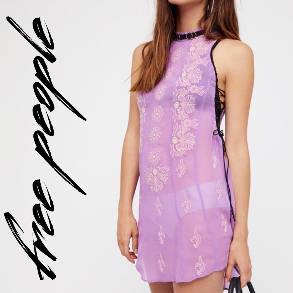 Free People Sunset Kisses Embroidered Tunic